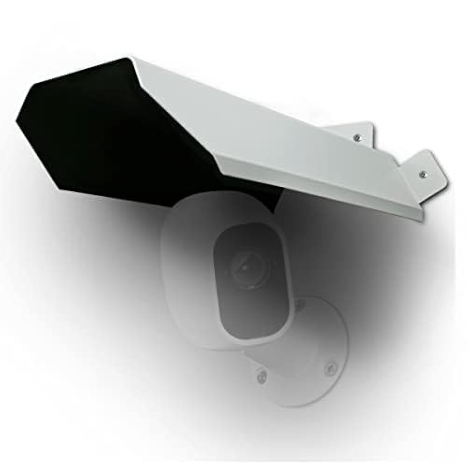 (Universal Security Camera Sun Rain Cover Shield)Protective Roof for Dome/Bullet Outdoor Camera, Stick Up Cameras Weather Cover, Weatherproof, Metal