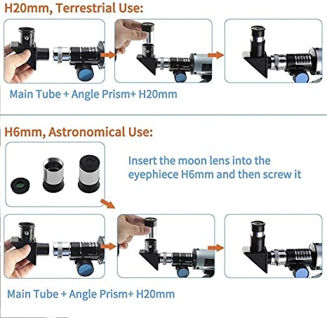 Telescope Zoom 90X HD Focus Astronomical Refractor with Portable Tripod Stand