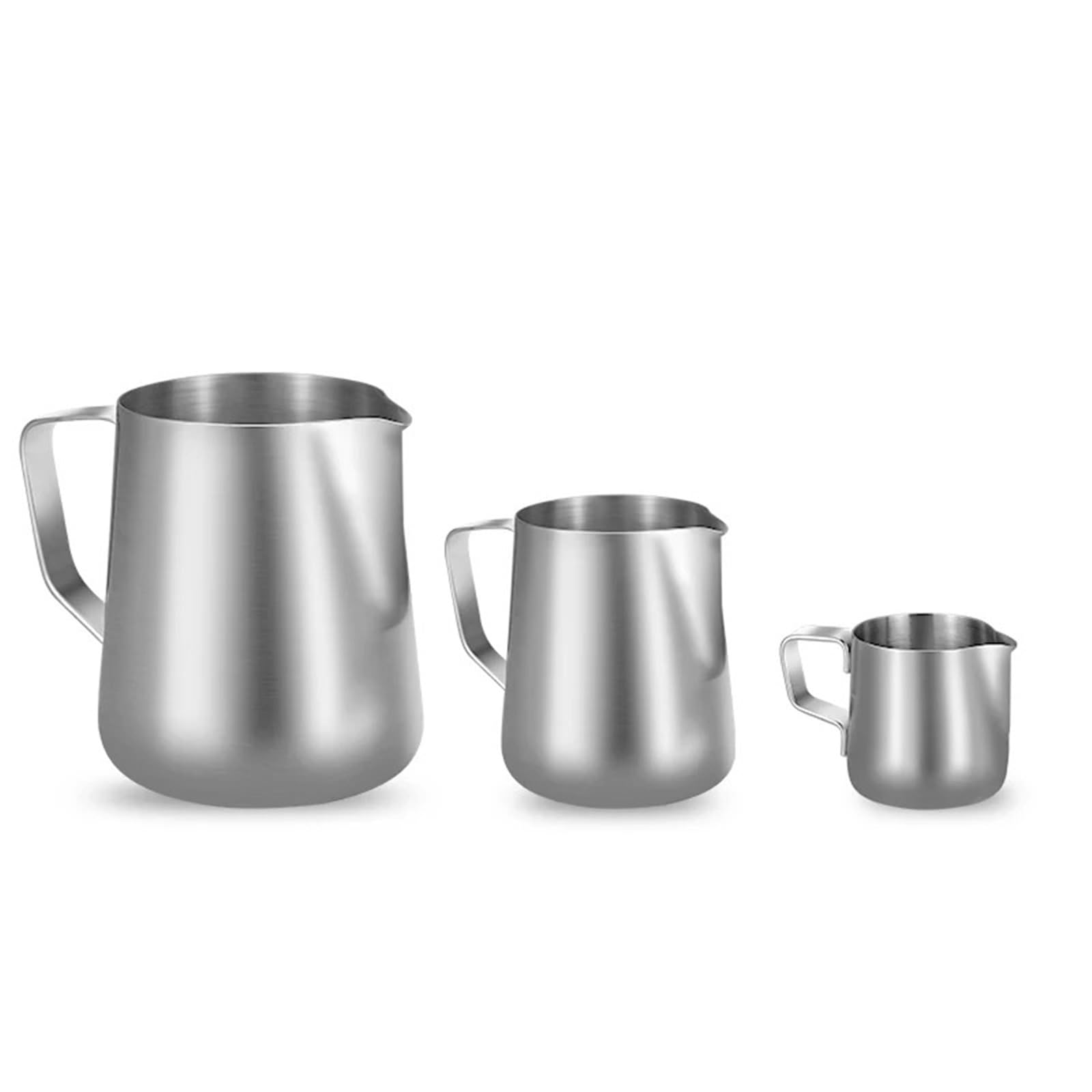 Jarra de espuma con escala precisa acero inoxidable, herramientas cocina o cafetería, 2 uds Para Espumar(350ML With Scale)