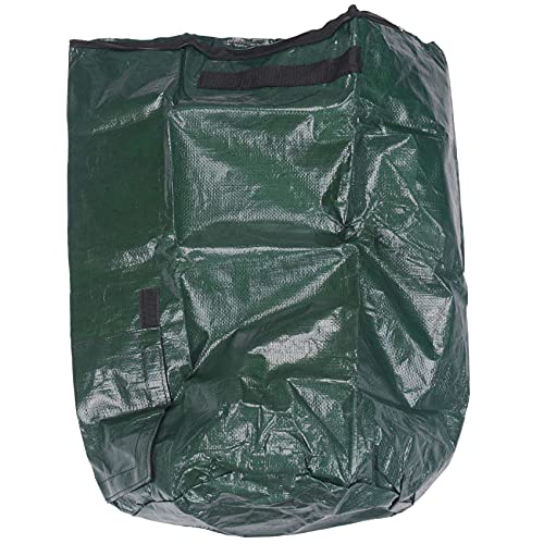 Pasuihcay Organic Waste Kitchen Garden Yard Compost Bag Environmental PE Cloth Planter Kitchen Waste Disposal Organic Compost Bag-S, green