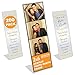 200 Slanted Photo Booth Frames with Silver Inserts for 2x6 Photo Strips