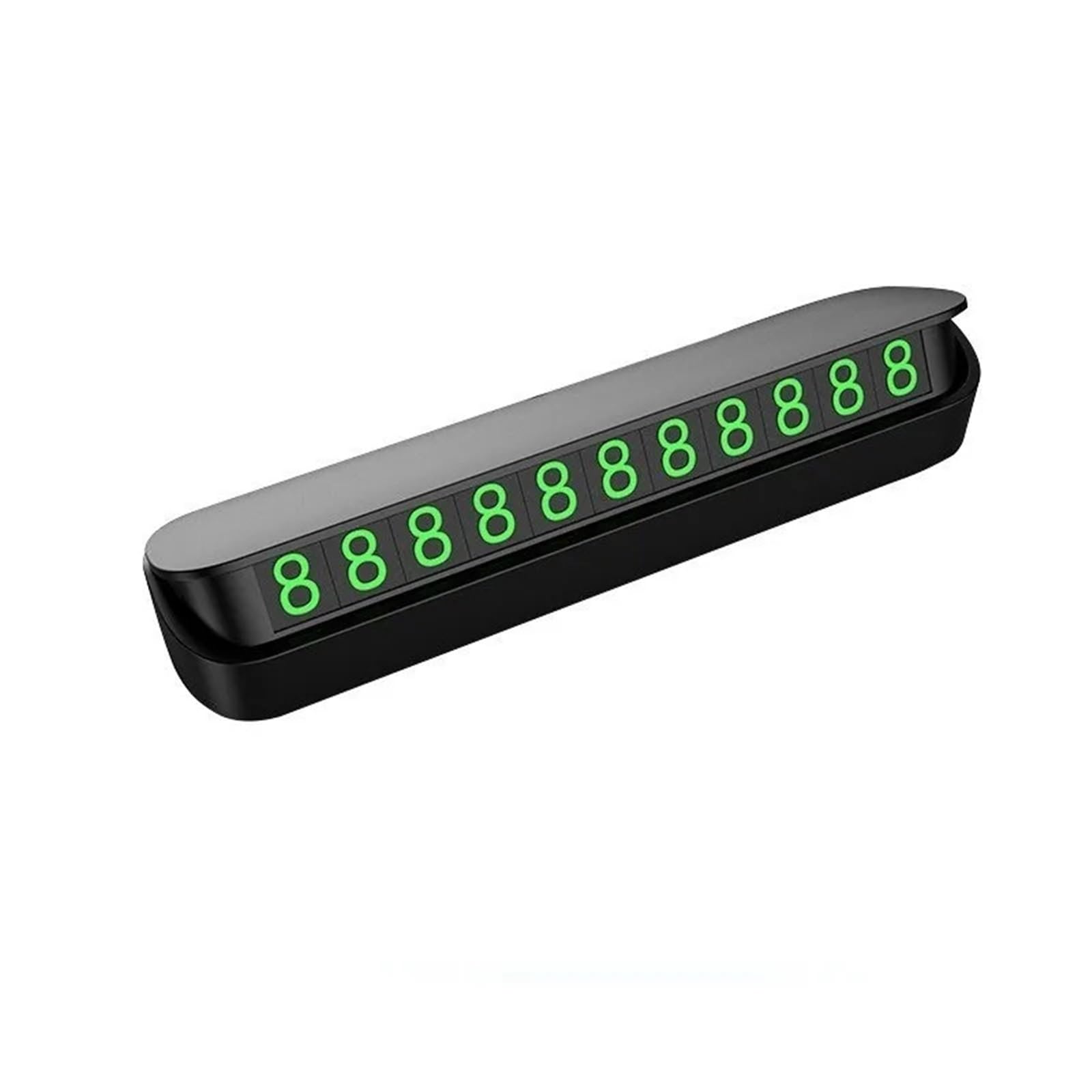 Automobile Temporary Parking Card with Phone Number Car Park Stop Plate Accessory for Easy for Car(Black)