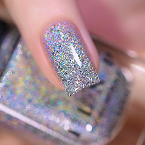 Image of ILNP The Lighthouse - Intense Silver Ultra Holographic Metallic Nail Polish