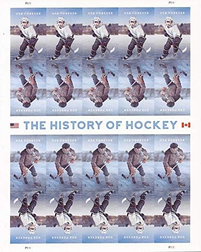 The History of Hockey (Sheet of 20) First-Class Mail Forever US Postage Stamps Scott #5252-5253