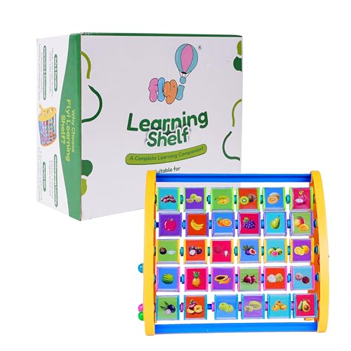 Image of FLYI STEM 3-in-1 Educational Toy Set for Kids | Learn Fruits Names with Images, 3+ Years, Activity Toy, Learning Shelf Toys, Lacing & Tracing Toy - Best Return Gifts for Kids