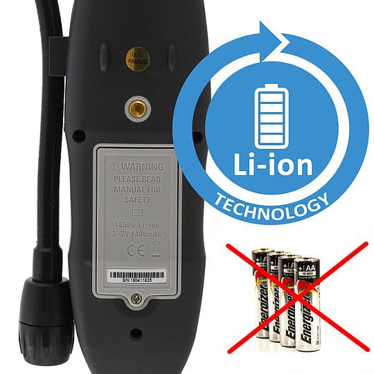 CG-338 wykrywacz wycieków gazu – profesjonalny wykrywacz gazów palnych (metan, propan, butan, gaz ziemny) – bardzo czuły detektor gazu z wyświetlaczem LCD, sygnał wibracyjny i dźwiękowy, certyfikat CE