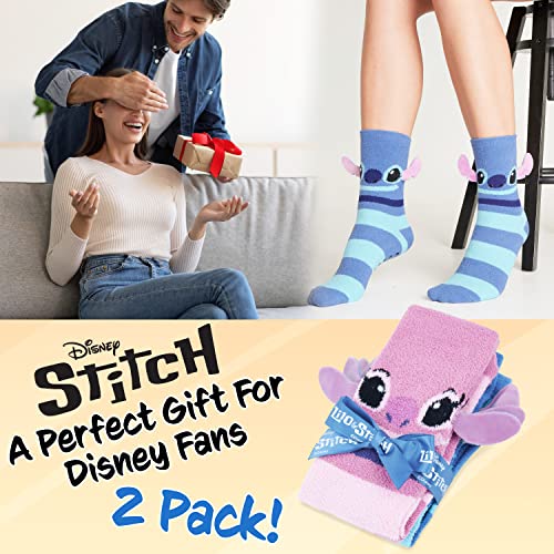 Disney Fluffy Socks Women, Stitch Multipack Slipper Socks, Stitch Gifts3