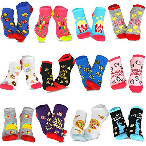 Image of Fun Novelty Low Cut Ankle Cute Socks School Dress Cheap Socks for Women Men Junior Teen 12pair 18pair