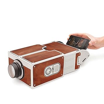 Mini Smart Phone Projector Cinema Portable Home Use DIY Card d Projector Family Entertainment Projective Device