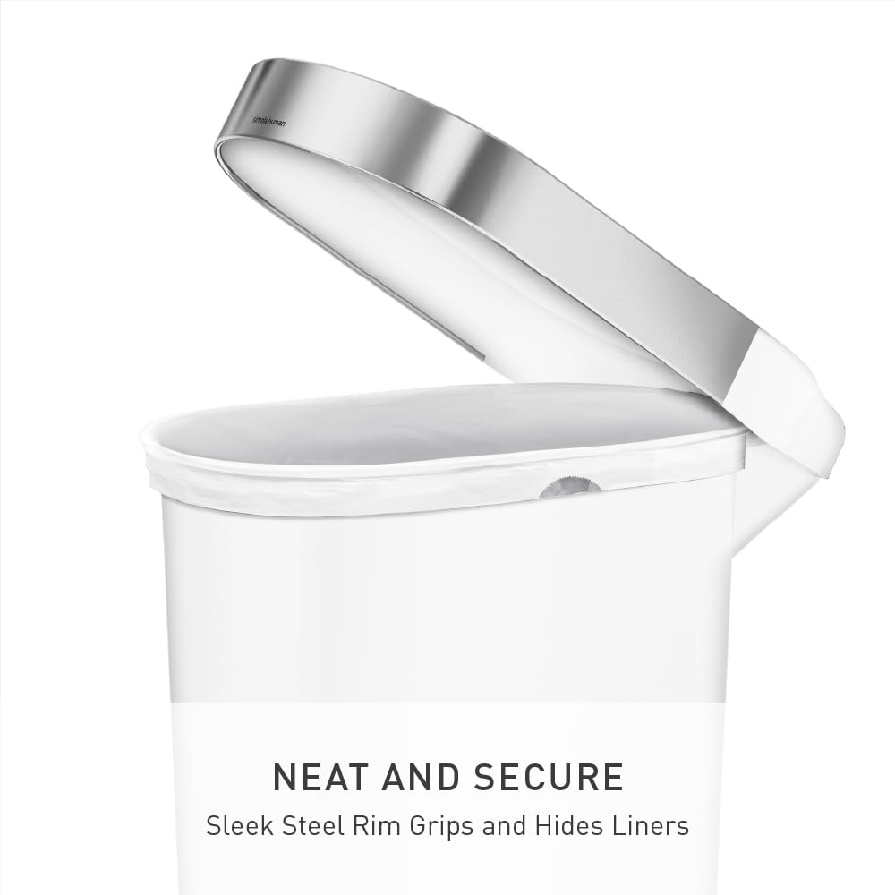 simplehuman 40 Liter / 10.6 Gallon Slim Kitchen Step Trash Can