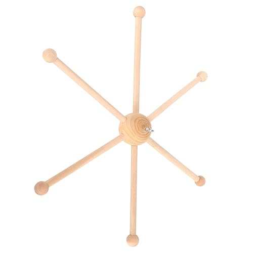 Miniatura 9 de Kit de marco móvil de madera, colgador móvil de madera para niños, marco colgante móvil de campana de cama de madera, manualidades creativas de