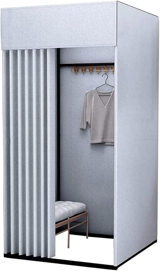 Fashion Changing Rooms Clothing Store Fitting Room Movable Dressing Room Easy to Assemble Temporary Locker Room Portable Merchant City Changing Room Bedroom Furniture