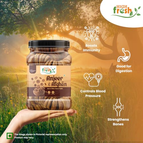 Image of HighFresh Premium Afghani Anjeer 1KG | Soft, Juicy and Naturally Dried Figs Dry Fruits | No Added Sugar | Rich Source Of Fiber | Low in Fat | Healthy Snack