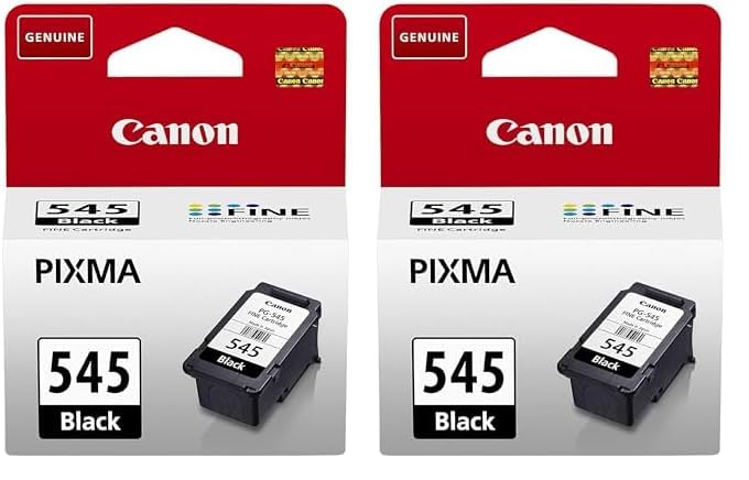 Canon Tinte - PG-545 Original-Tintenpatrone Schwarz - (1 x Patrone) - Kompatibel PIXMA Druckern (Packung mit 2)