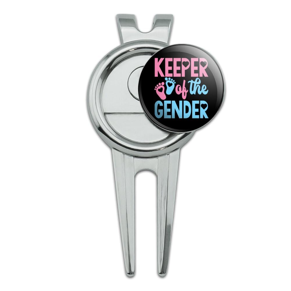 GRAPHICS & MORE Keeper of the Gender Golf Divot Repair Tool and Ball Marker