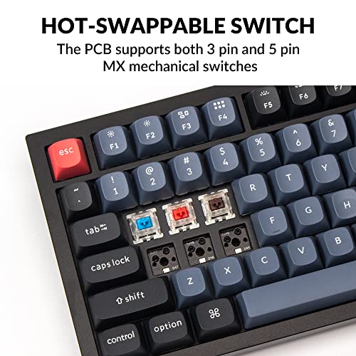 Keychron Q6 Wired Custom Mechanical Keyboard Knob Version, Full-Size Qmk/Via Programmable Macro With Hot-Swappable Gateron G Pro Brown Switch Double Gasket Compatible With Mac Windows Linux (Black) #TOP2
