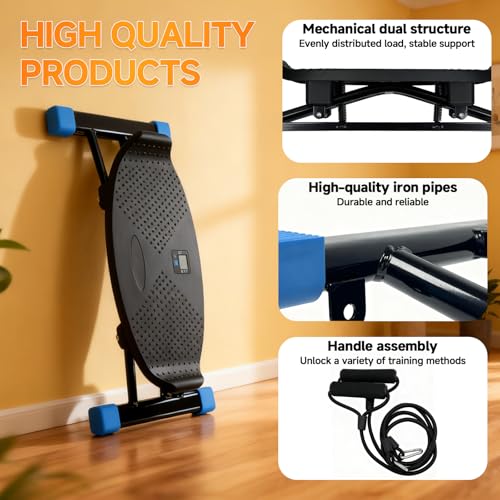 Image of Balance Trainer Simulated Ski Machine Resistance-Based Aerobic Treadmill Portable Stepper Carries 300 pounds Silent Full-Body Exercise Machine with LED Display.