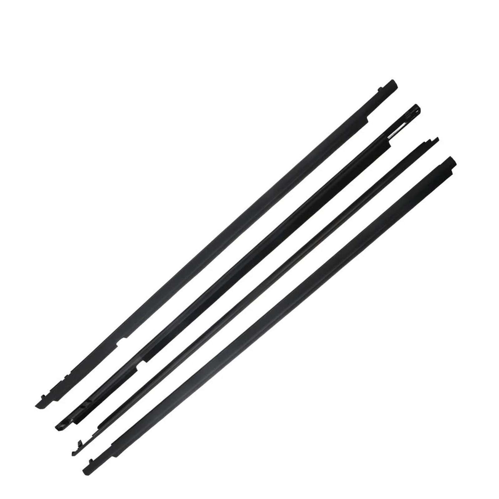 Blnetu 03-07 Black For Toyota For Corolla For Altis Sedan Zze122 2003-2007 4Pcs Car Outer Windows Rubber Weatherstrip Seal Belt Exterior Trim Car Weather Stripping(03-07 Black)