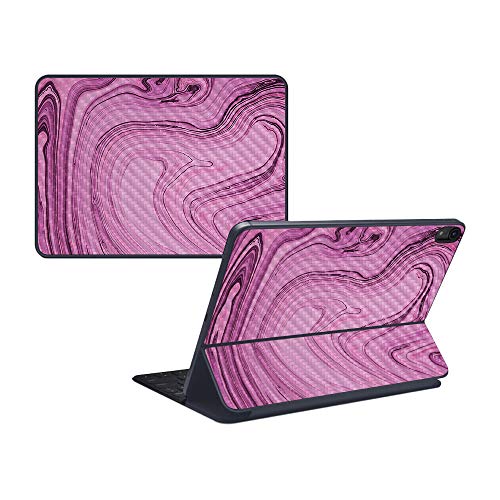 MightySkins Carbon Fiber Skin for Apple iPad Pro Smart Keyboard 12.9" - Pink