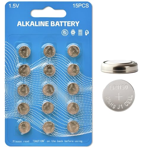 15 Pack LR1130 LR54 1.5V Alkaline Coin Battery L1131 SR1130 389 390 G10