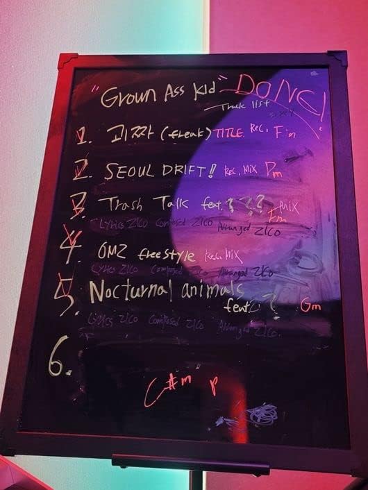 Miniatura 5 de DREAMUS ZICO Grown Ass Kid 4th Mini Album Jewel versión CD+folleto+pegatina+seguimiento sellado, rosa