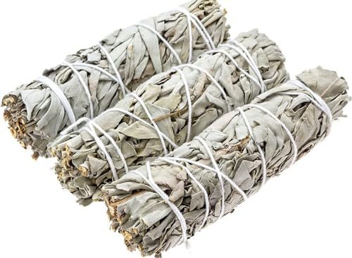 SERENIX - Pack Sahumerios - 3 Salvia Blanca - Purificación - Atadillo - Salvia Californiana - Limpieza - Espiritual (3 Unidades)