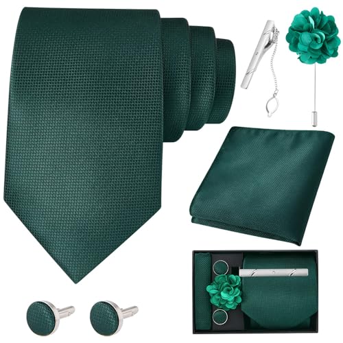 La Mejor Recopilación de Pajaritas para Hombre . 45 SlowTon Corbatas de Satén para Hombre, Conjunto de Corbata y Pajarita Slim para Caballero, Accesorio de Alta Calidad para Trajes, 8CM Corbatas con Gemelos y Caja, Regalo para...