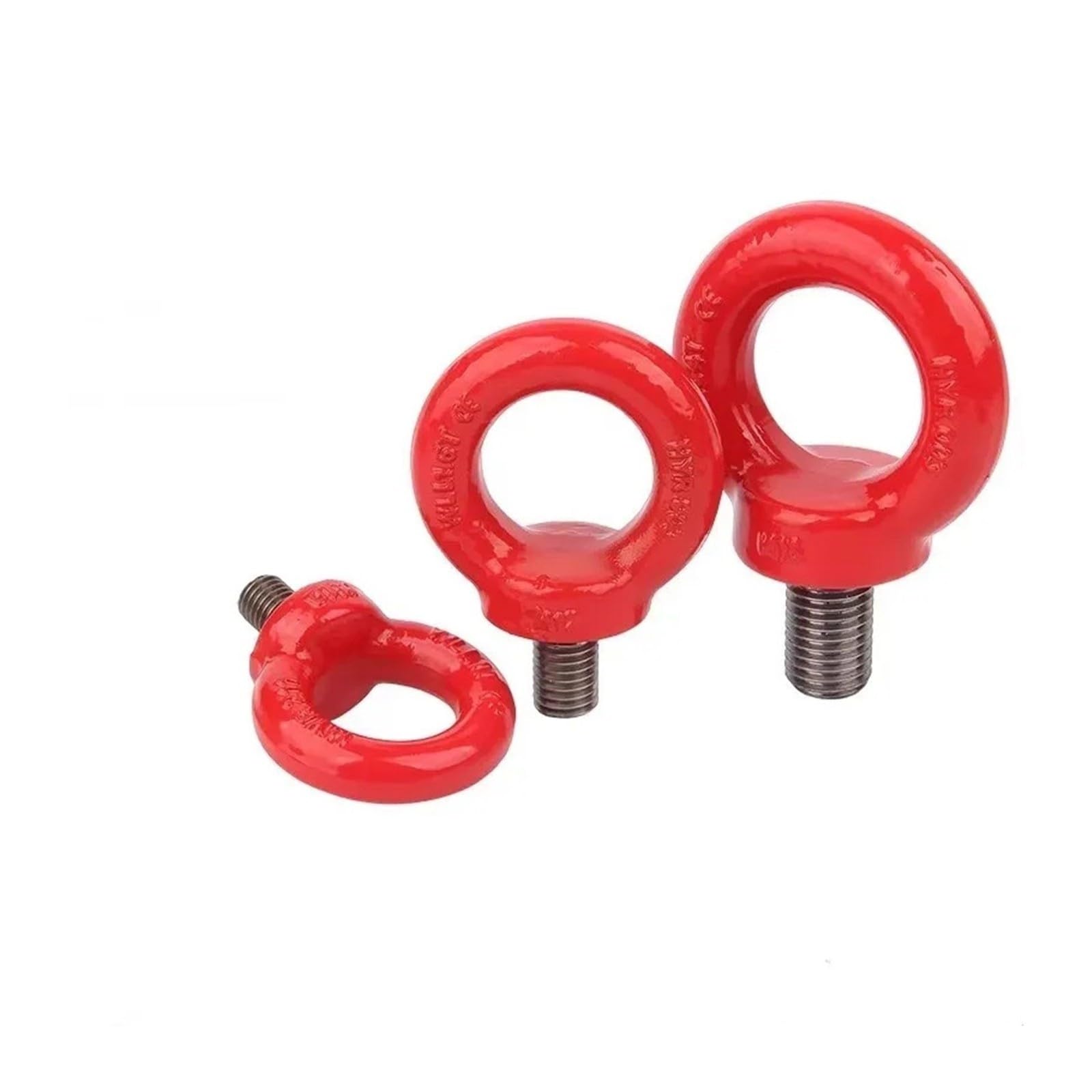 Ghiera girevole for carichi pesanti in acciaio legato con bullone a occhiello rosso M6-M30(Screw(G80),M14-1pcs)