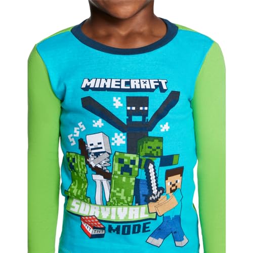 Minecraft 21MF363B6PDZ Boys 6-Piece Snug-Fit Cotton Pajama Set thumb #3