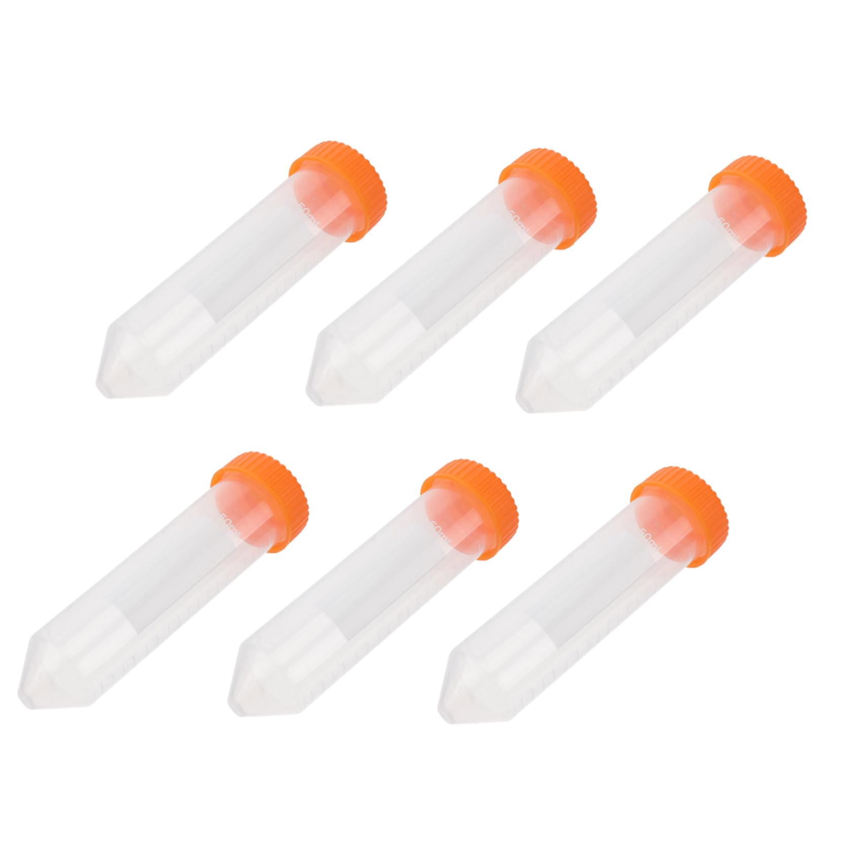 LIFKOME Provette da Centrifuga con Fondo Conico 50ml Blu in Plastica | Graduazione Precisa , Lettura Immediata , Confezione da 50 Pezzi Colore Casuale