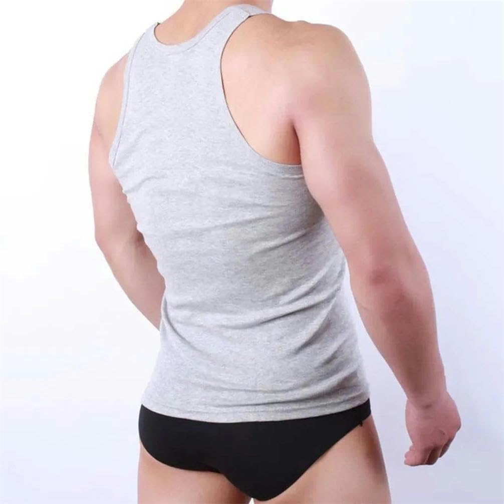 JXQXHCFS Canotte da uomo canotte da allenamento fitness t-shirt da uomo senza maniche da palestra canottiere in cotone