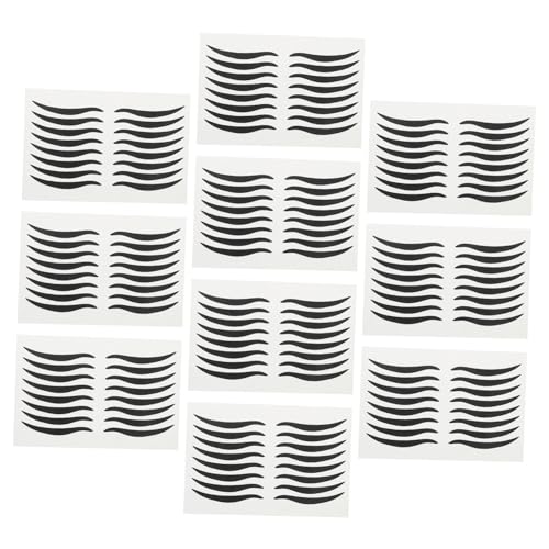 80 pares de pegatinas de delineador negro para maquillaje fácil miniatura 1