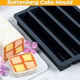 Kamehame Battenberg silikonowa prostokątna forma do ciasta do pieczenia na Boże Narodzenie, ślub, urodziny