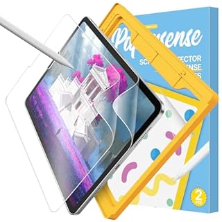 OMOTON PAPERSENSE 2 Pack Paper Screen Protector for iPad Pro 11 inch (2022/2021/2020/2018), and iPad Air 5th&4th Generation(10.9 inch, 2022&2020), Anti-glare Matte PET Film with Easy Installation Tray, Draw Like on Paper, Ultra-Responsive