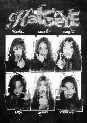 Image of KATSEYE Girl Group Poster - Glossy A4 Size, Self-Adhesive, Unframed Wall Art Featuring Beautiful Chaos Design (Glitch)