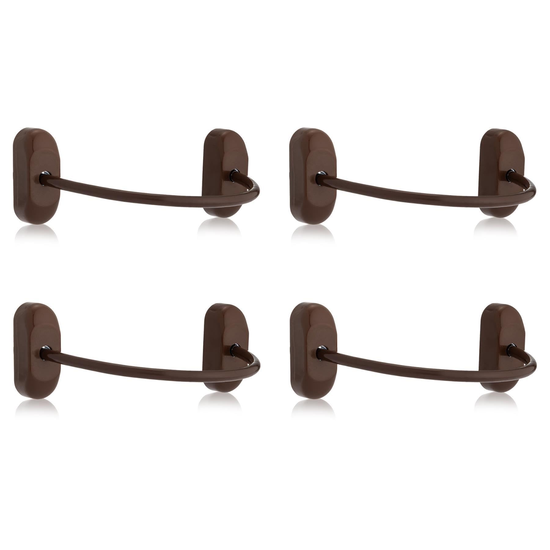 Xfort Brown 4 Pack Viper Fixed Cable Window Restrictor In Durable Window Safety Lock For Child Safety And Window Security