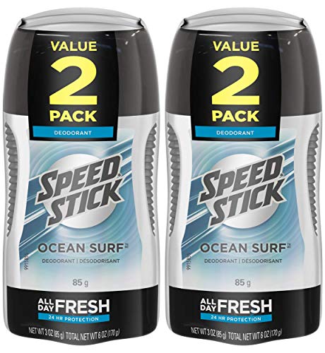 Speed Stick Underarm Deodorant for Men, Ocean Surf - 3 Ounce (4 Pack)