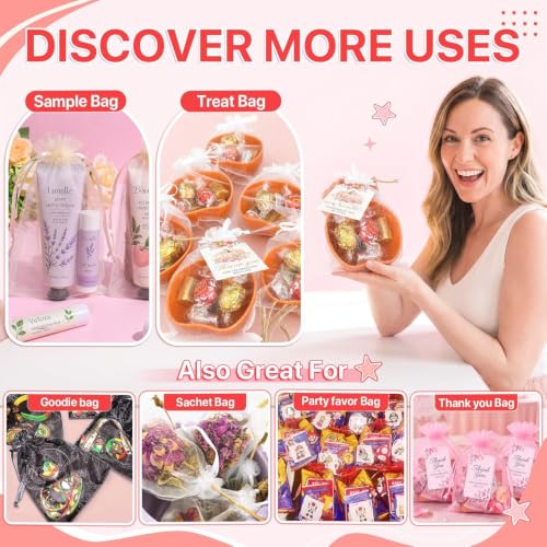 Image of XCLUSY 20PCS (13X18CM)(5x7 inchINCH) Potli Bags for Gifting - Multipurpose Wedding Return Gift Bags | Party Favour, Birthday, Anniversary, Festive Packing Pouches | Organza, Cloth, Brocade, Fancy Luxury Goodie Bags (5x7 Inch RED, 1 Count(Pack of 20))