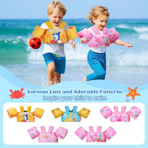 Image of MoKo Toddler Arm Floaties 20-50lbs, Swim Vest Water Wings for Kids Pool