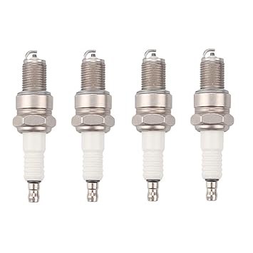 Breynet BPR4ES Resistor Spark Plug M805853 M802138 Compatible With Yamaha Kawasaki 920702112 FH601D FH661V FH721V FH770D (Pack of 4)