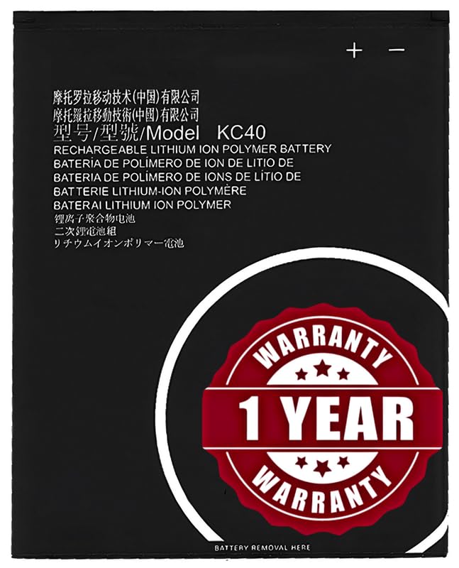 Image of Original KC40 Battery Compatible for Motorola Moto E6 Plus (PAGA0004, PAGA0004IN, PAGA0033IN, PAGA0033) - (3000mAh) - 1 Year Warranty JK1