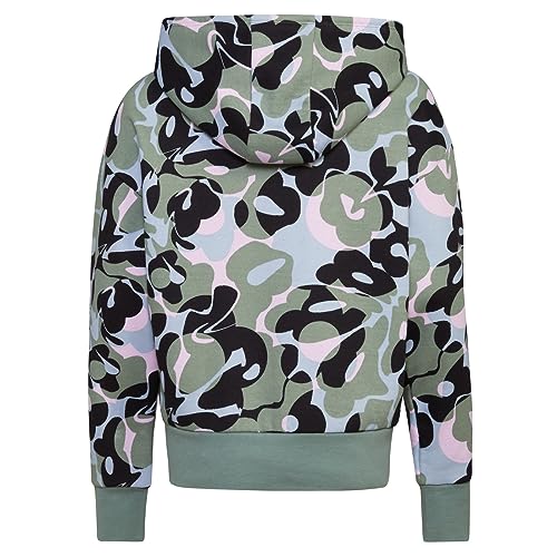 adidas Girls' Gradient Fleece Pullover Hoodie, Silver Green Camo, Small2
