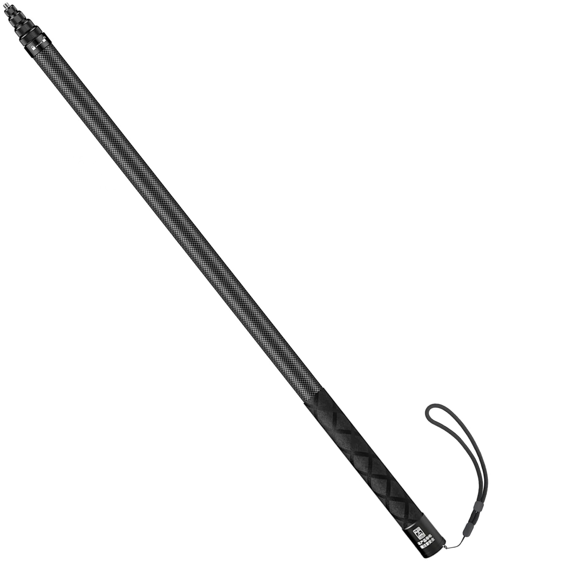 110"/2.8m Invisible Selfie Stick Carbon Fiber Long Pole Invisible for GoPro 13 12 11 10 DJI Osmo Nano Action 6 5 Pro 4 Pocket 3 Insta360 X5 X4 GO3 Ace Pro 2（Silicone Handle）