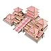 Jingyi Juguete Modelo de casa, ecológico y no tóxico, DIY Kid Puzzle 3D Modelo de casa Chino Accesorio de Madera Rompecabezas ensamblado Juguete Inteligente