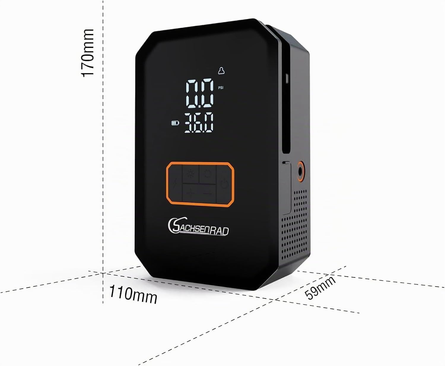 Arrancador de Baterias de Coche, 150 PSI Arrancador de Coches con Compresor de Aire (para All Gas o 12L Diesel) 12V Jump Starter con Linterna LED de Emergencia, Pantalla Grande LCD