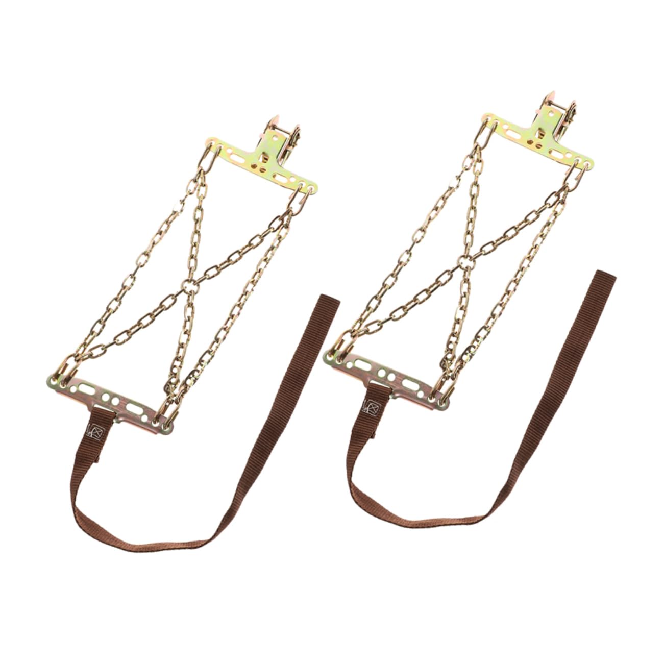 Cabilock 2pcs Tire Chains for Auto Snow Protection Anti-skid Car Tires Snow Chains Easy Install for Winter