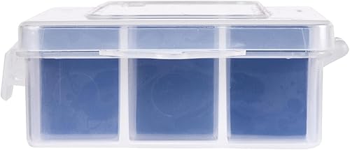 Miniatura 5 de Flambeau Outdoors 2003 Tuff Tainer, bandeja de pesca, incluye [15] divisores Zerust, 18 compartimentos, azul, blanco transparente, 7 x 4.12 x 1.5