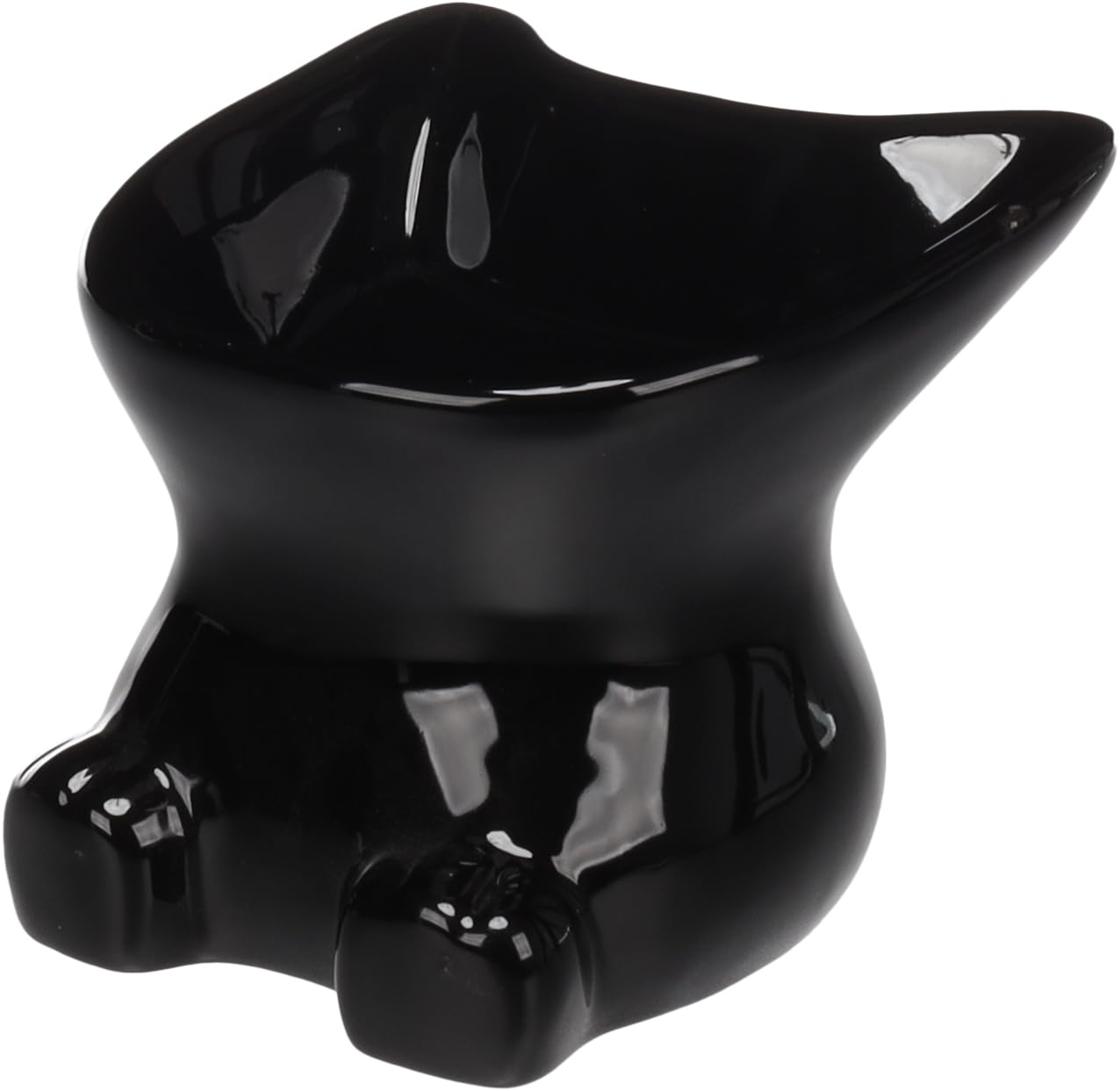 FEEDING AND DRINKING BOWL DOBY BLACK 11x11x12CM 120ML