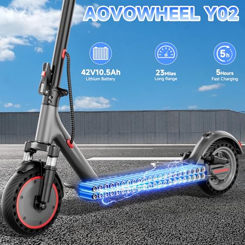 Image of Aovowheel Electric Scooter for Adults, Folding E Scooter Commuting Scooters