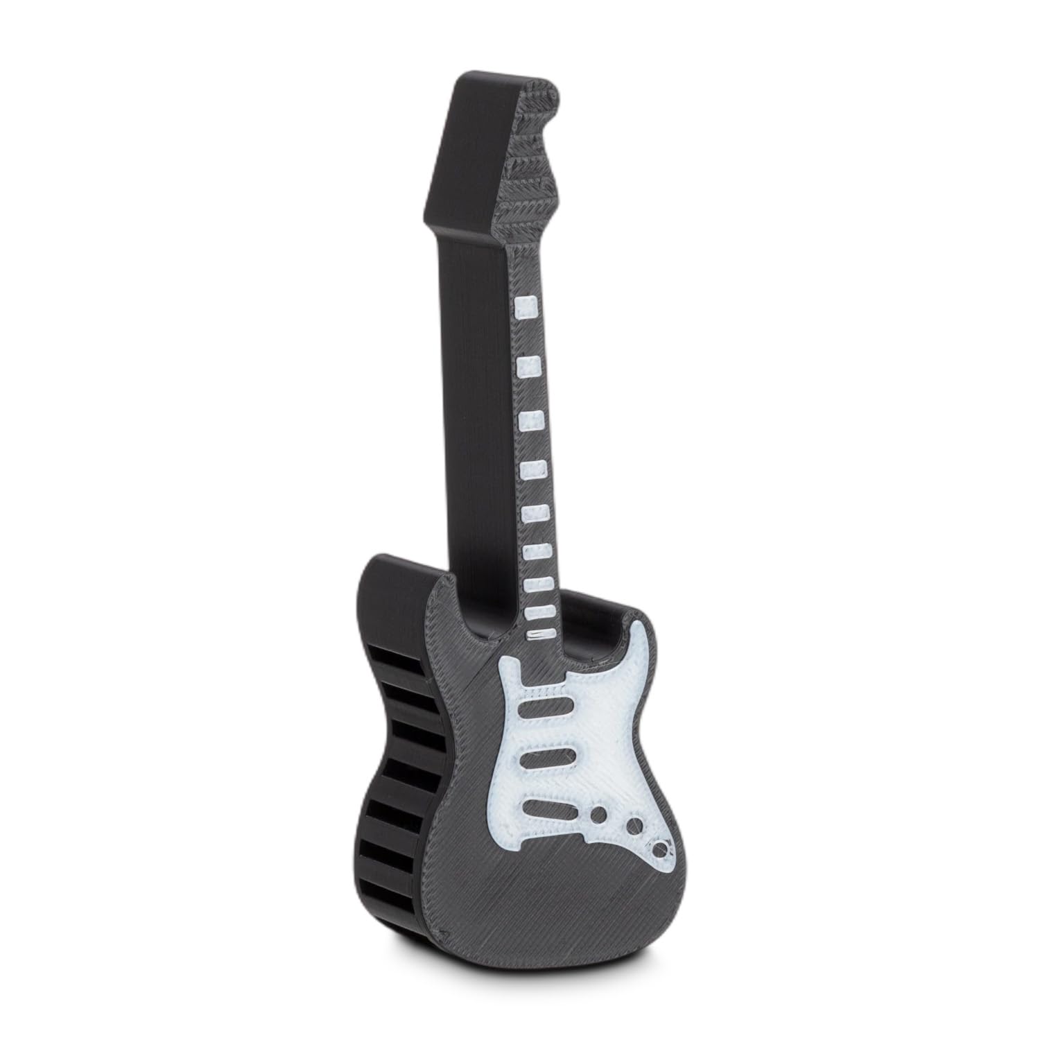 LUMIREX Gitarren Plektrum Halter, Plektrum Box mit Schwarzes Mini Gitarre Design, Praktischer Plektren Aufbewahrungsbehälter, Gitarrenzubehör Geschenke für Gitarristen Musikliebhaber Gitarrenpraxis